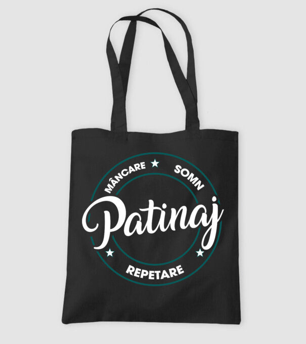 patinaj model negru pe tricou