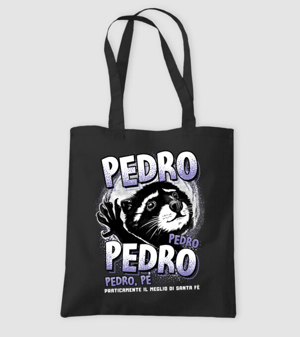 PEDRO PEDRO PEDRO model negru pe tricou