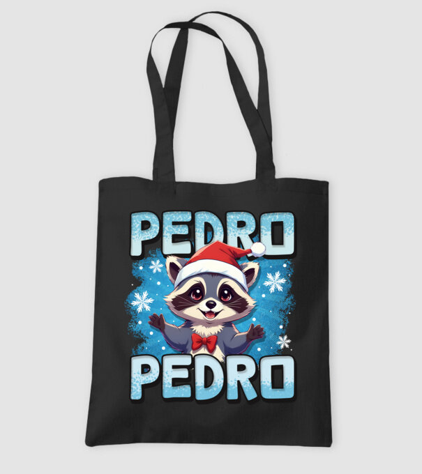 Pedro pedro retro xmas model negru pe tricou
