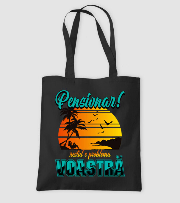 Pensionar! Restul e problema voastră model negru pe tricou