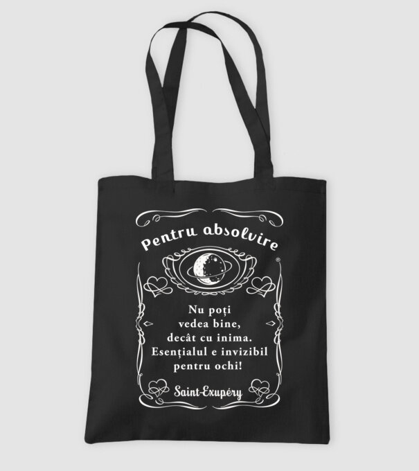 pentru absolvire model negru pe tricou