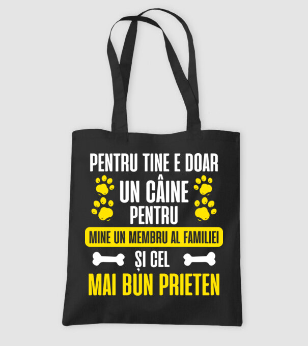 pentru tine e doar un câine, pentru mine un membru al familiei și cel mai bun prieten model negru pe tricou