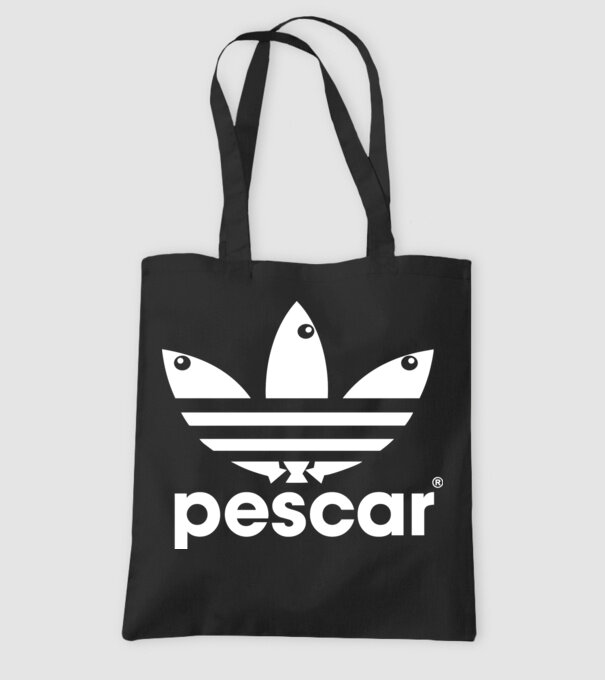 Pescar original model negru pe tricou