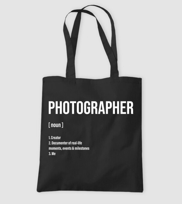 Photographer model negru pe tricou