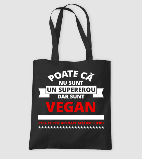 poate că nu sunt un supererou, dar sunt vegan, ceea ce este aproape același lucru model negru pe tricou