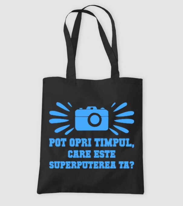 Pot opri timpul, care este superputerea ta? model negru pe tricou