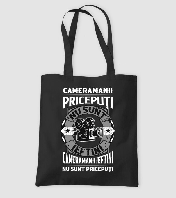 cameramanii pricepuți nu sunt ieftini, cameramanii ieftini nu sunt pricepuți model negru pe tricou