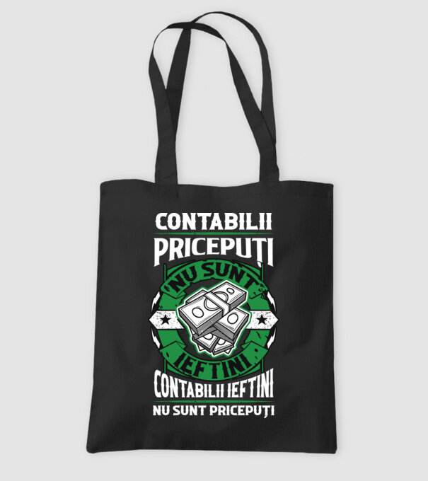 contabilii pricepuți nu sunt ieftini, contabilii ieftini nu sunt pricepuți model negru pe tricou