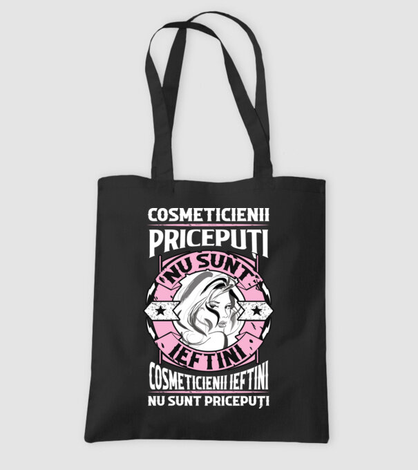 cosmeticienii pricepuți nu sunt ieftini, cosmeticienii ieftini nu sunt pricepuți model negru pe tricou