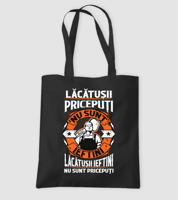 lăcătușii pricepuți nu sunt ieftini, lăcătușii ieftini nu sunt pricepuți model negru pe tricou