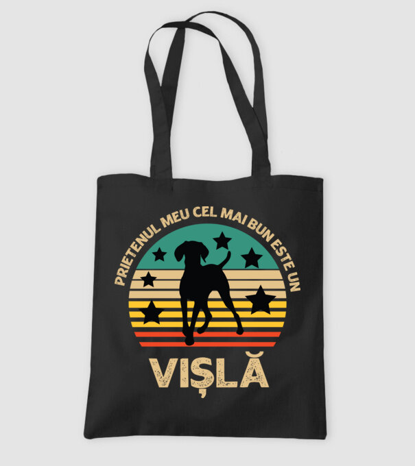 Prietenul meu cel mai bun este o vișlă model negru pe tricou