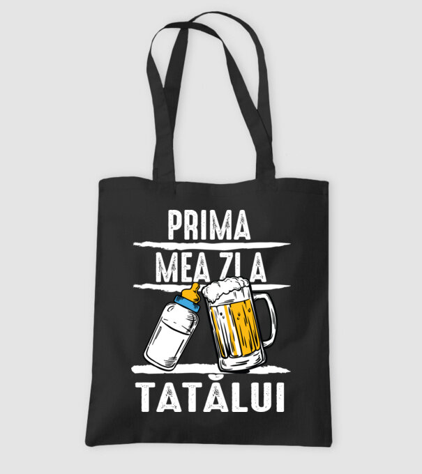 prima mea zi a tatălui model negru pe tricou