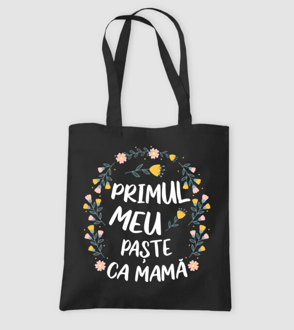 Primul meu Paște ca mamă model negru pe tricou
