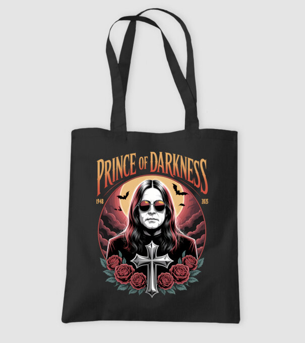 Prince of Darkness model negru pe tricou