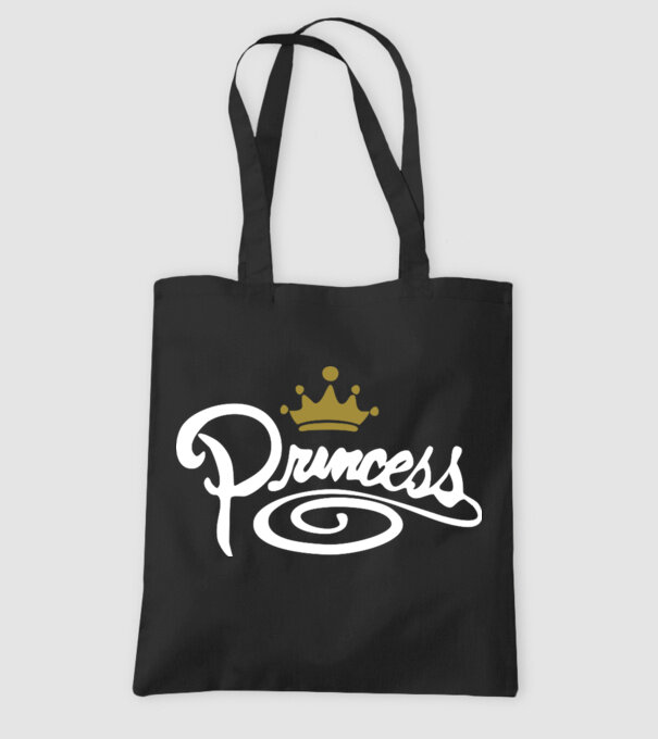 Princess model negru pe tricou