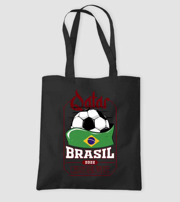 Qatar teams Brasil model negru pe tricou