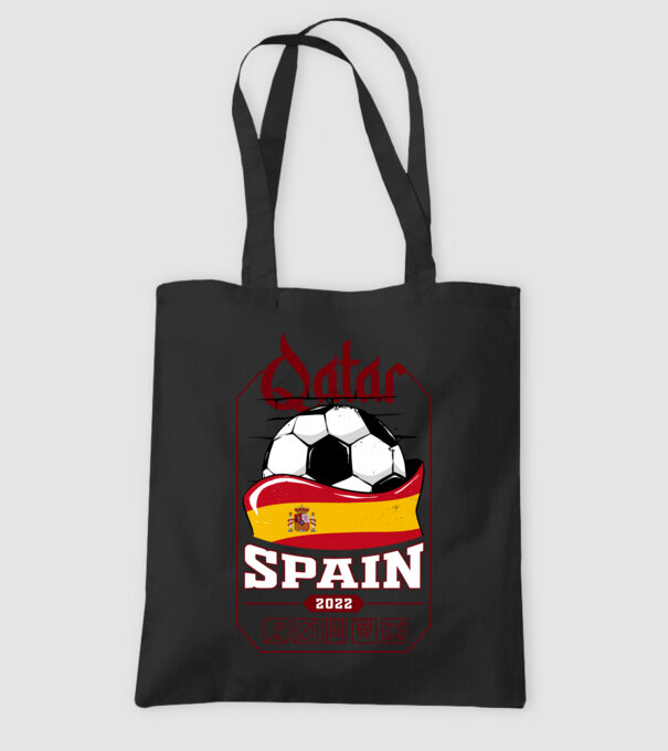 Qatar teams Spain model negru pe tricou
