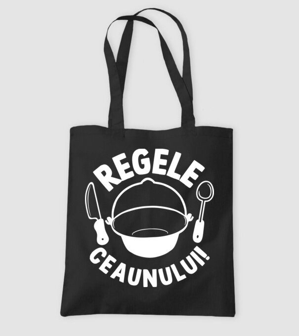 Regele - ceaunului! model negru pe tricou