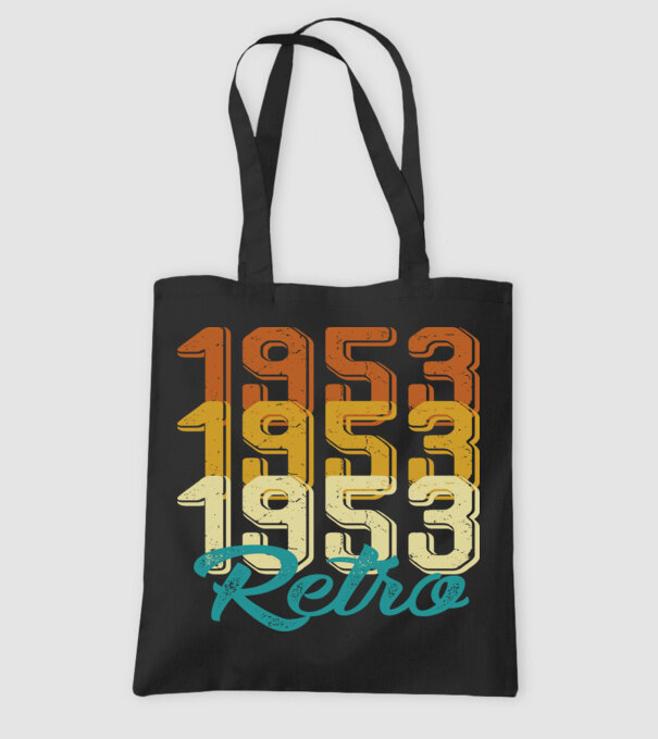 Retro 1953 model negru pe tricou