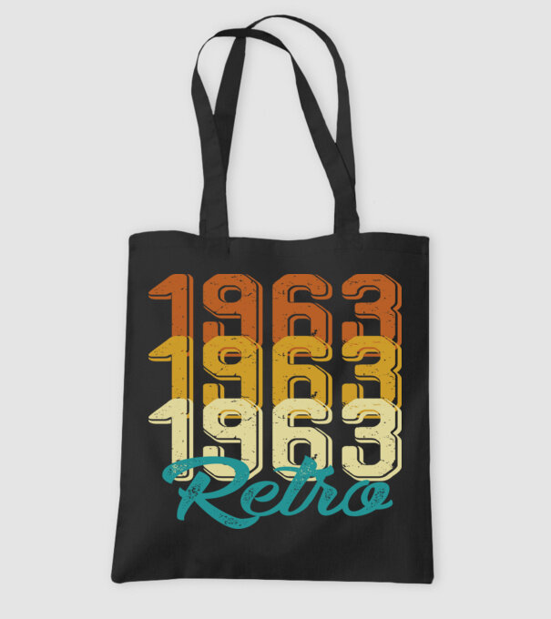 Retro 1963 model negru pe tricou