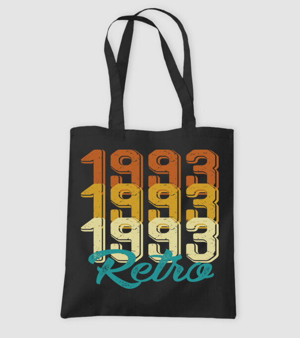 Retro 1993 model negru pe tricou