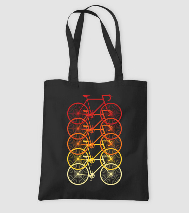 Retro Bike model negru pe tricou