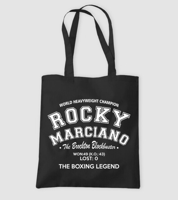Rocky Marciano model negru pe tricou