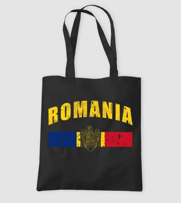 Romania coat of arms model negru pe tricou