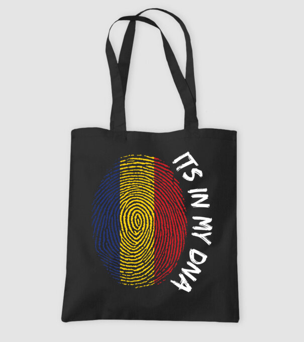 România fingerprint model negru pe tricou
