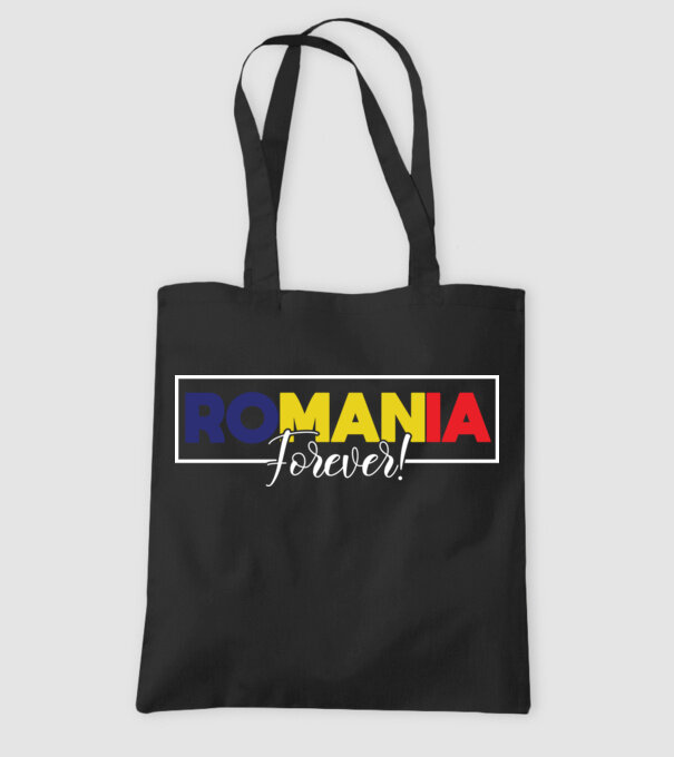 Romania forever model negru pe tricou