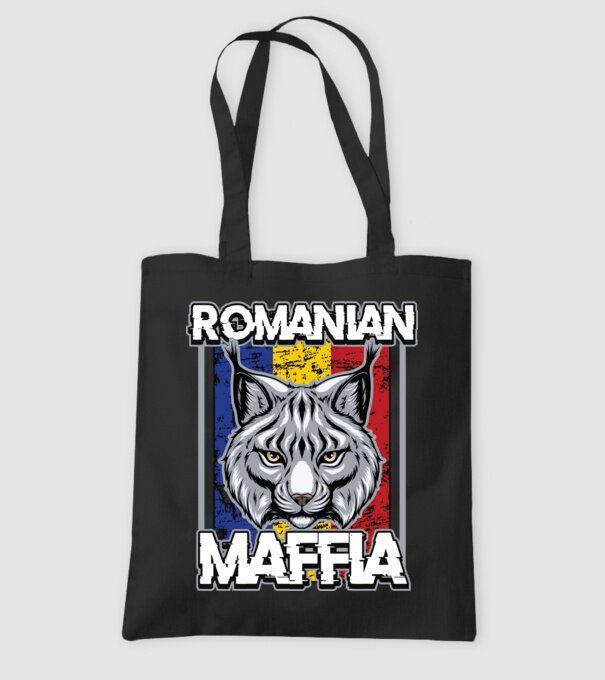 România maffia model negru pe tricou
