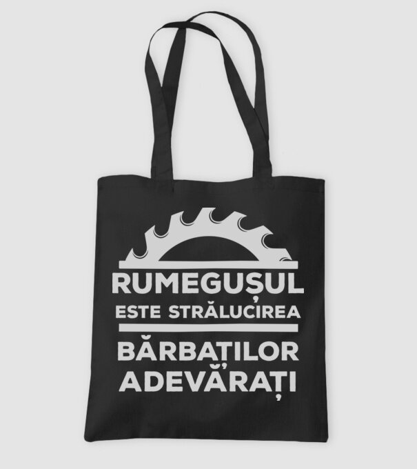 Rumegușul este strălucirea bărbaților adevărați model negru pe tricou