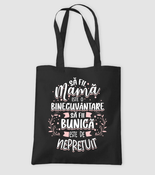 Să fii bunică este neprețuit model negru pe tricou