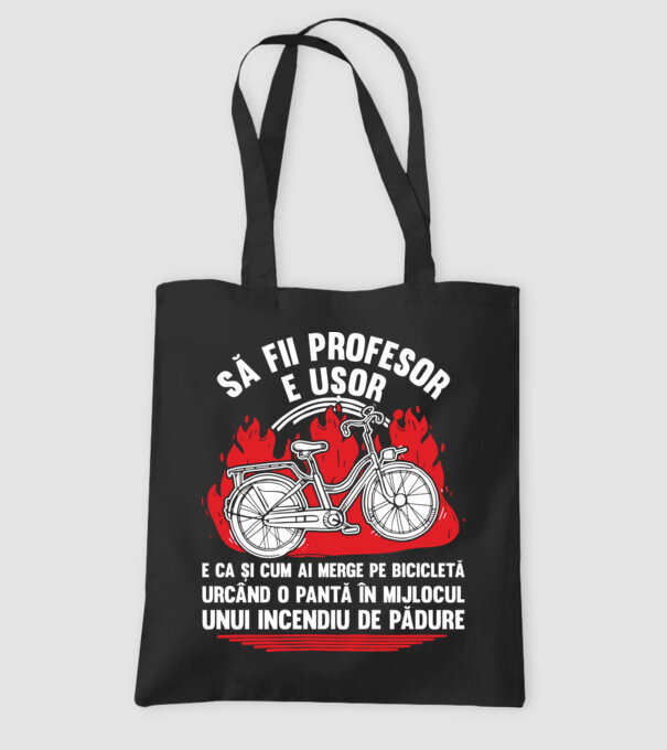 Să fii profesor e ușor model negru pe tricou