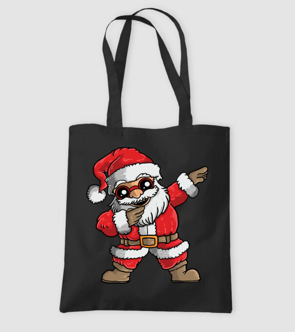 Santa dab model negru pe tricou