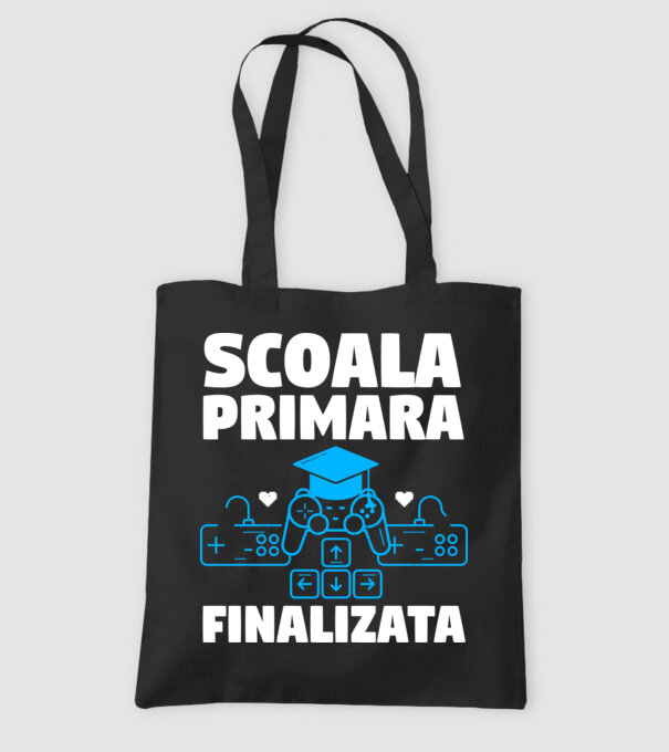 Scoala Primara Finalizata model negru pe tricou
