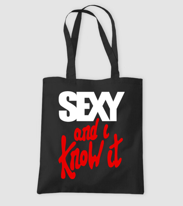 Sexy And I Know It model negru pe tricou
