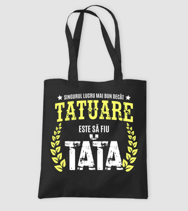 Singurul lucru mai bun decât munca de tatuare este să fii tată model negru pe tricou