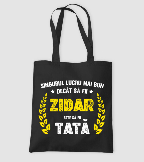 Singurul lucru mai bun decât să fii zidar este să fii tată model negru pe tricou