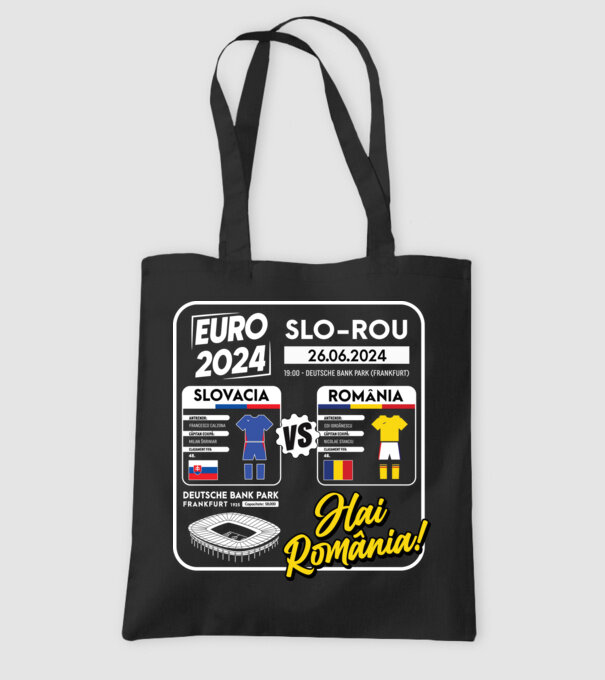 SLO-ROU euro 2024 calendar model negru pe tricou