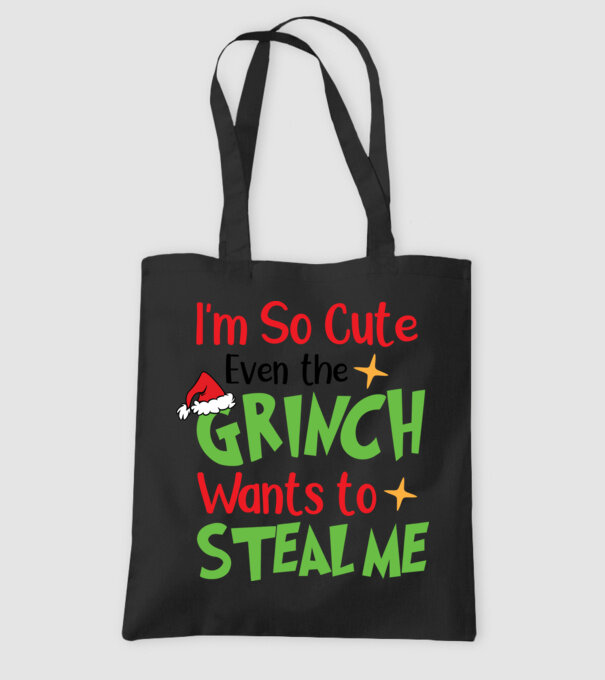 So cute Grinch model negru pe tricou