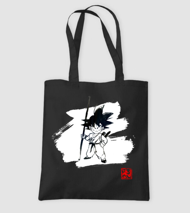 son goku art model negru pe tricou