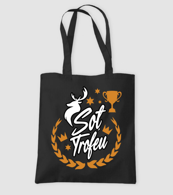 Soț trofeu model negru pe tricou
