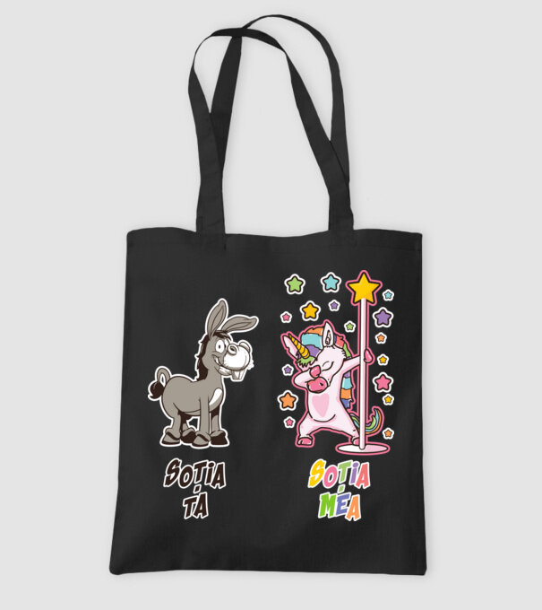 soția ta - soția mea model negru pe tricou