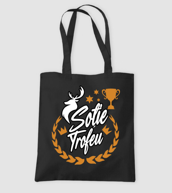 Soție trofeu model negru pe tricou