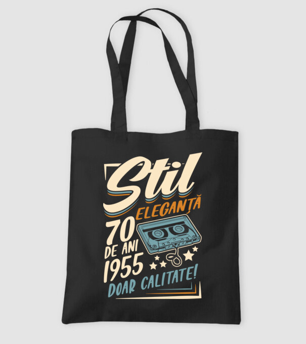 Stil eleganta 1955 model negru pe tricou