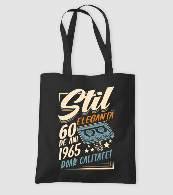 Stil eleganta 1965 model negru pe tricou