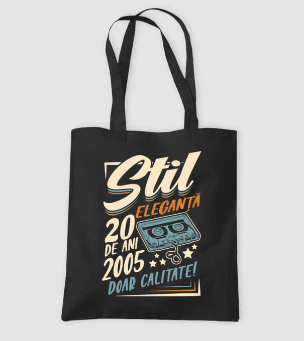 Stil eleganta 2005 model negru pe tricou
