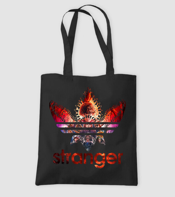 stranger logo poster model negru pe tricou
