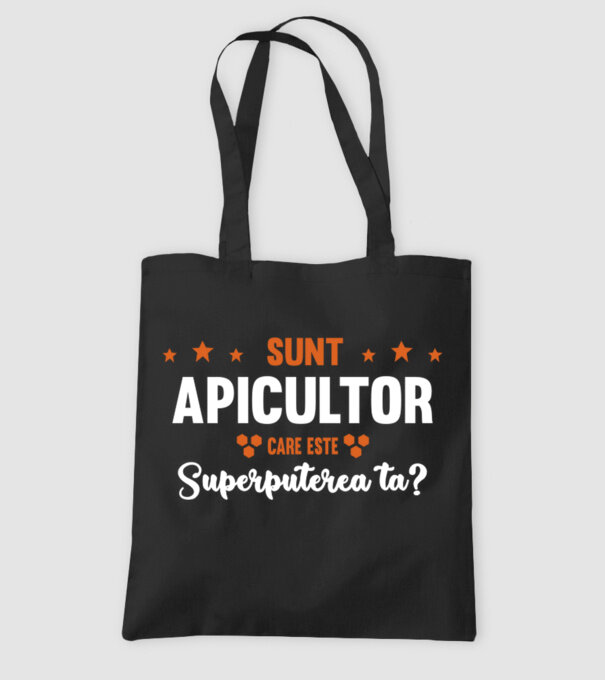 Sunt apicultor, care este superputerea ta? model negru pe tricou